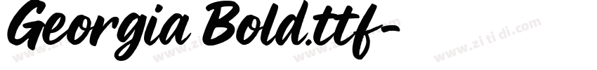 Georgia Bold.ttf字体转换